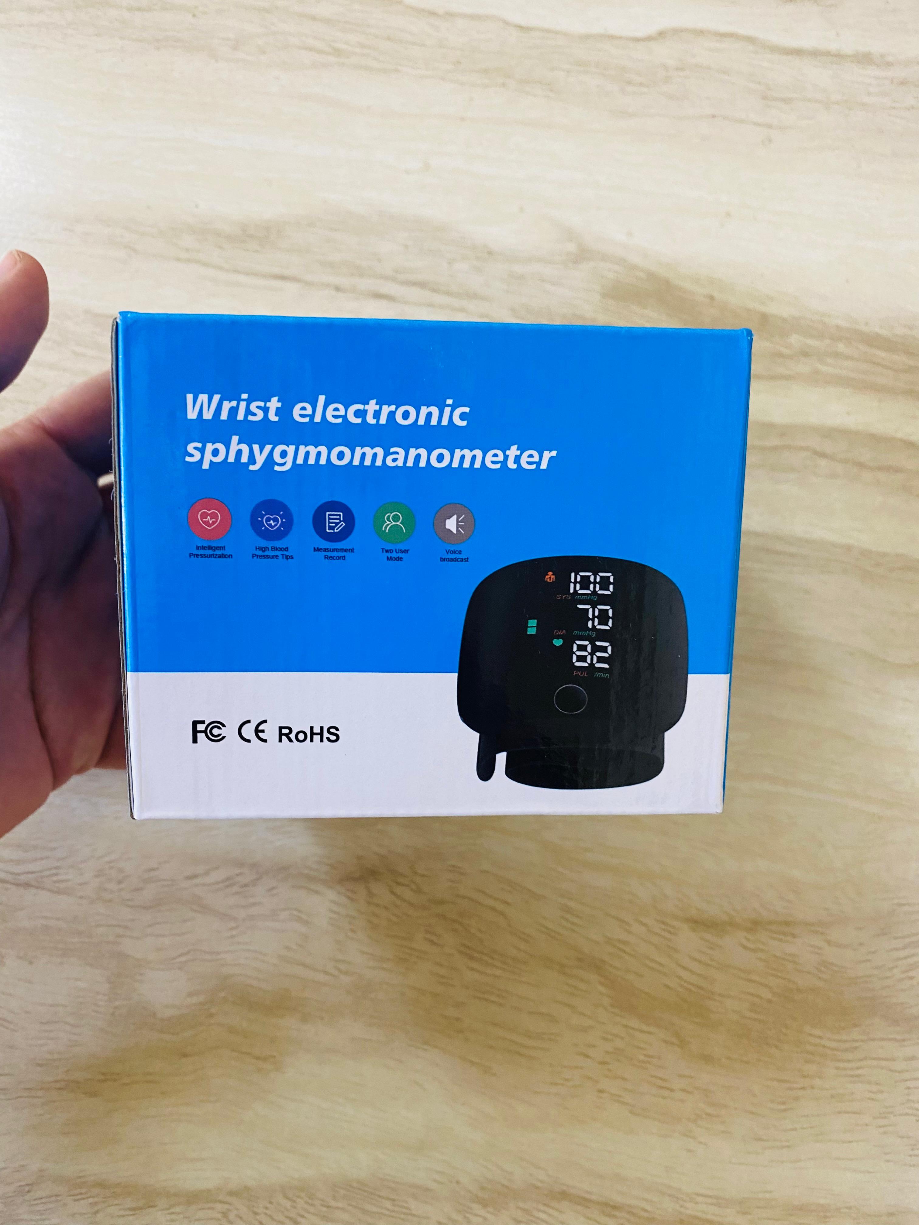 Rechargeable Digital Blood pressure monitor with Digital Display and Box