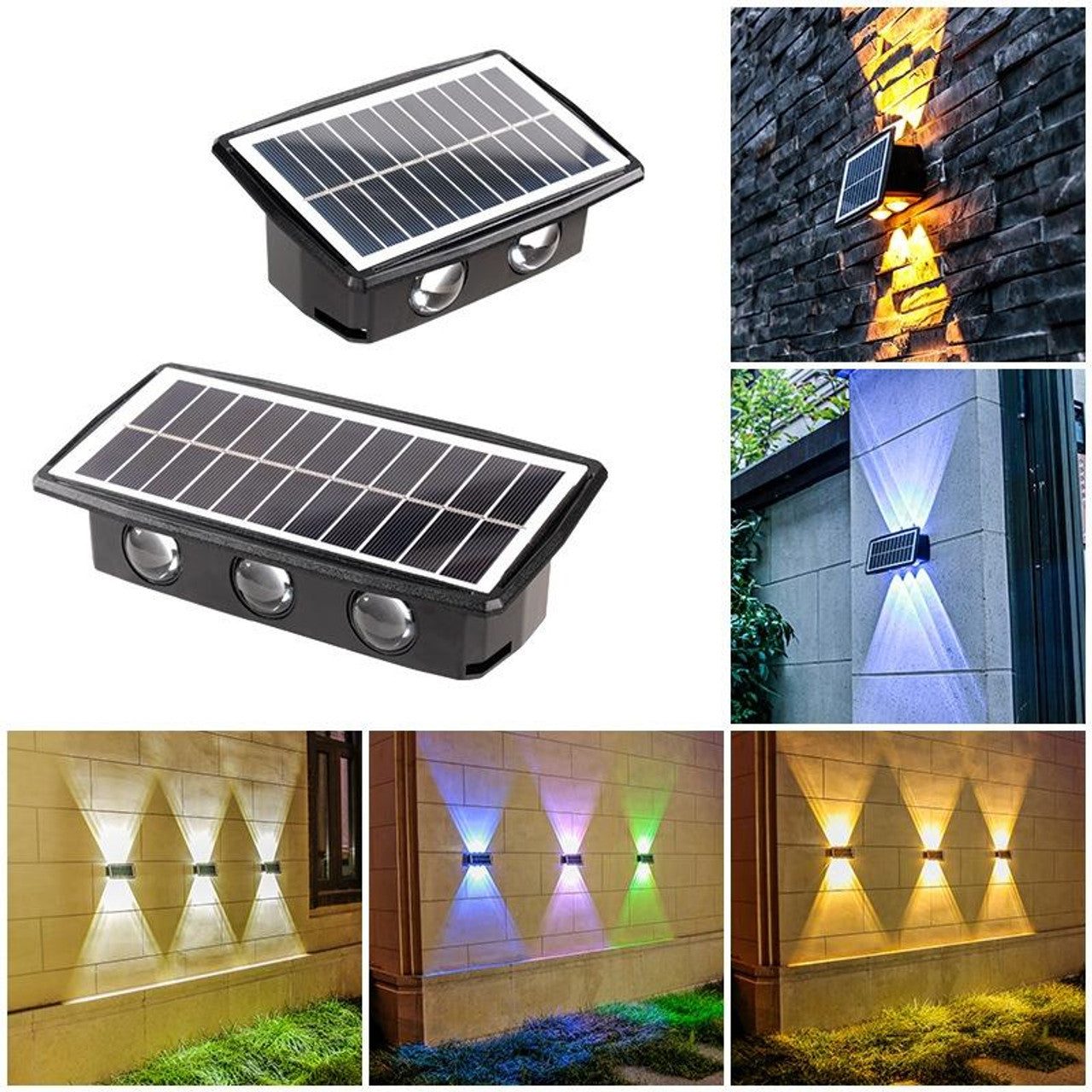 Solar Rechargeable RGB Wall Decoration Light