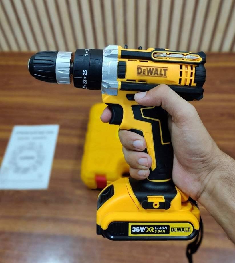 Dewalt 36V & 24V Hammer Drill with accessories