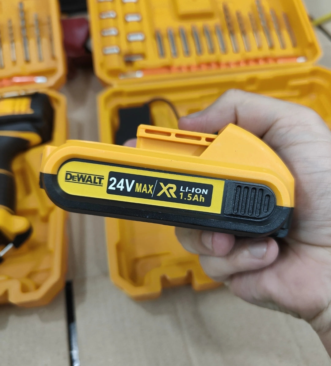 Dewalt 36V & 24V Hammer Drill with accessories