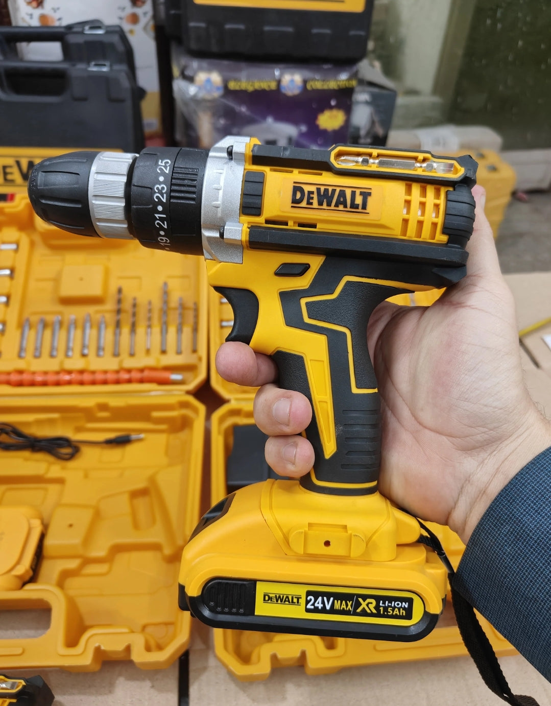 Dewalt 36V & 24V Hammer Drill with accessories